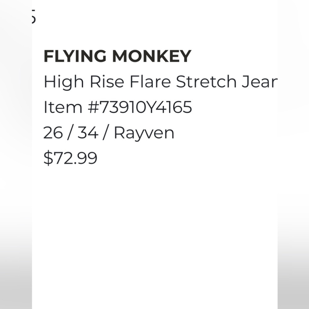 Flying Monkey Light Blue Distressed Flare Jeans - Picture 8 of 9